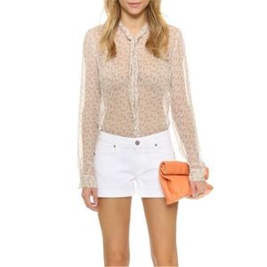 Paige jimmy jimmy shorts in crisp white size 25